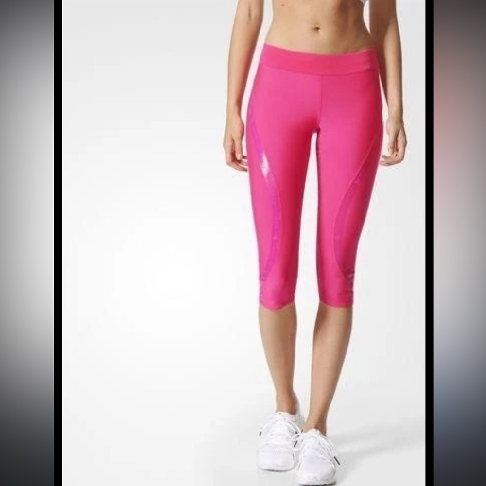 Adidas by stella McCartney pink crop tights XS
